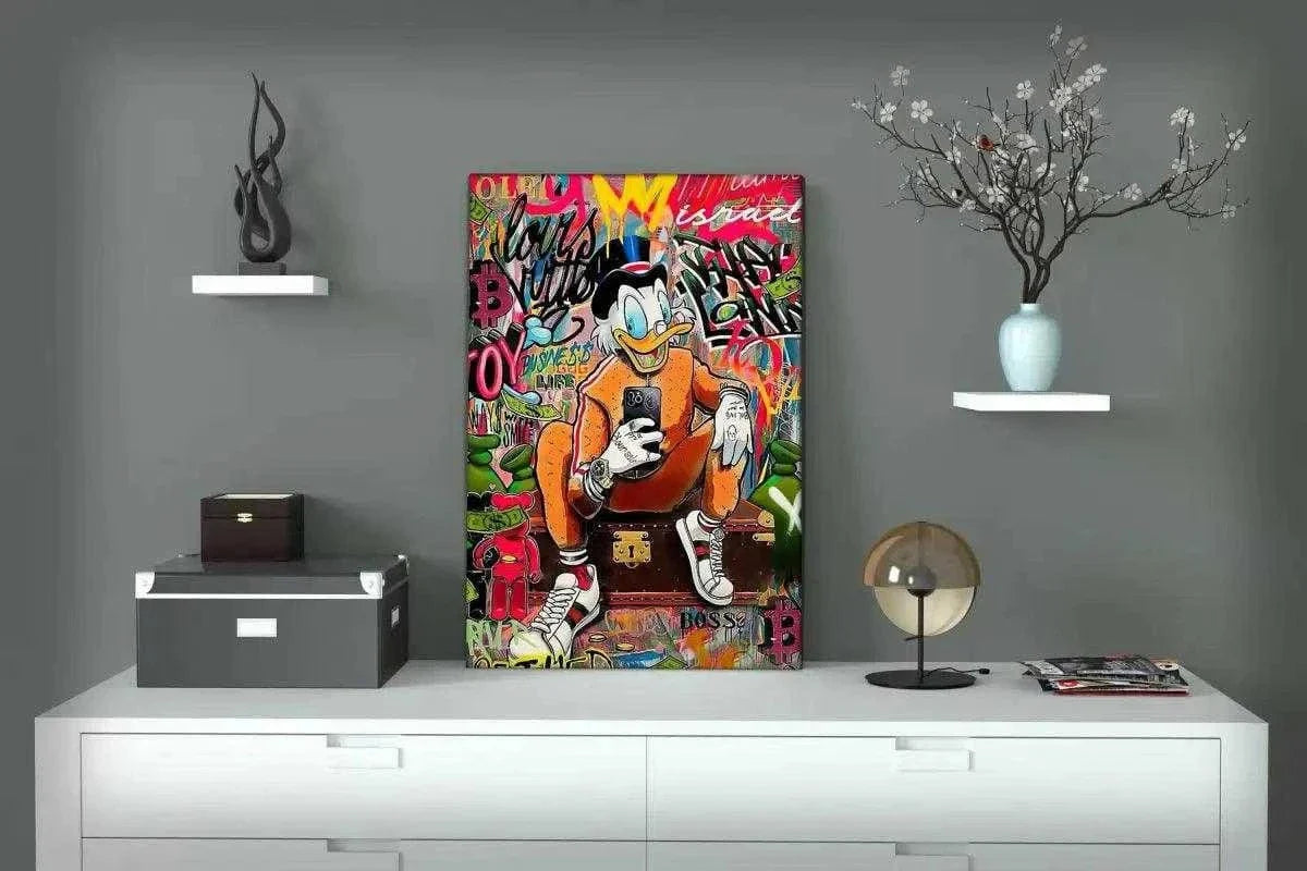 Modern Dagobert - Leinwandbild Pop Art