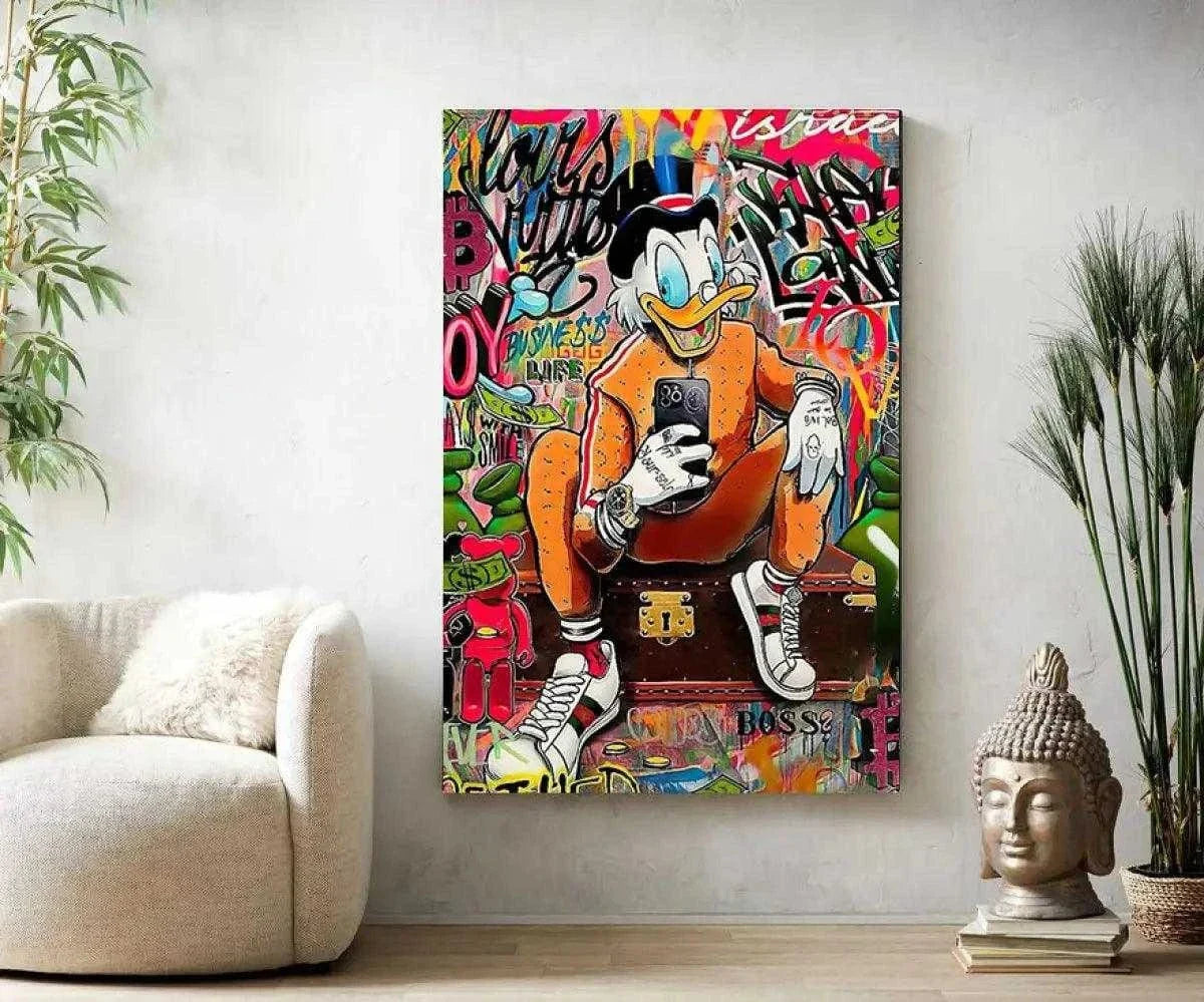 Modern Dagobert - Leinwandbild Pop Art