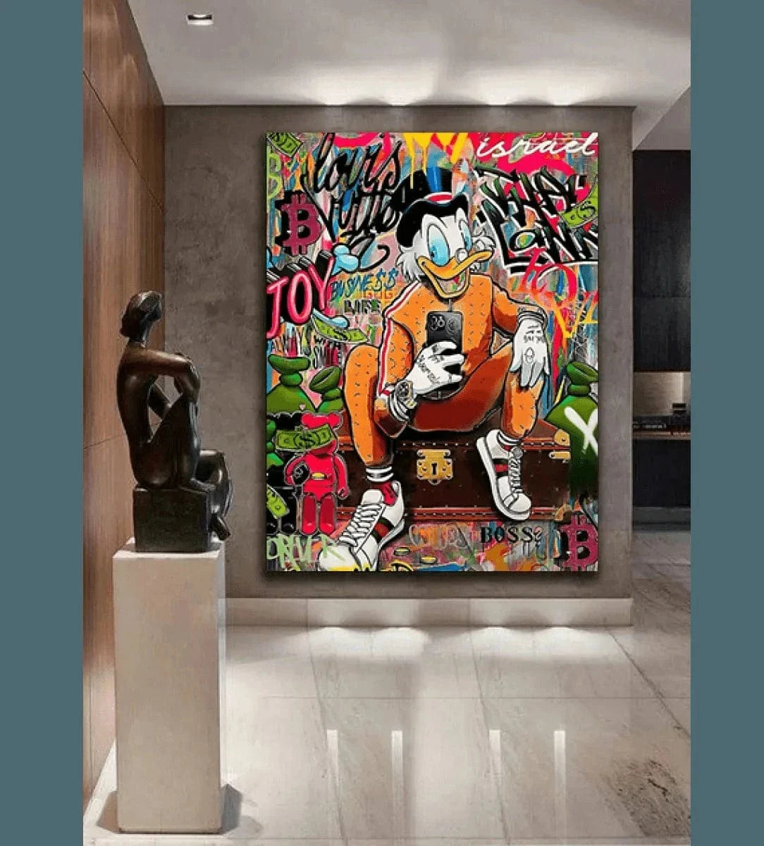 Modern Dagobert - Leinwandbild Pop Art