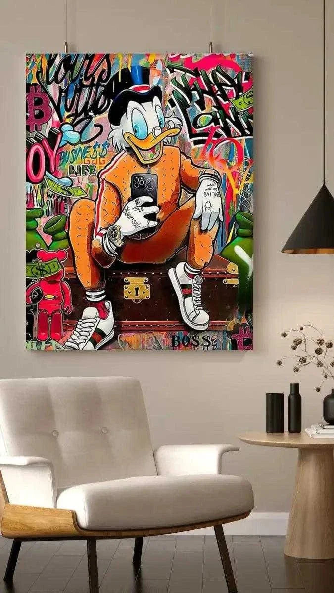 Modern Dagobert - Leinwandbild Pop Art