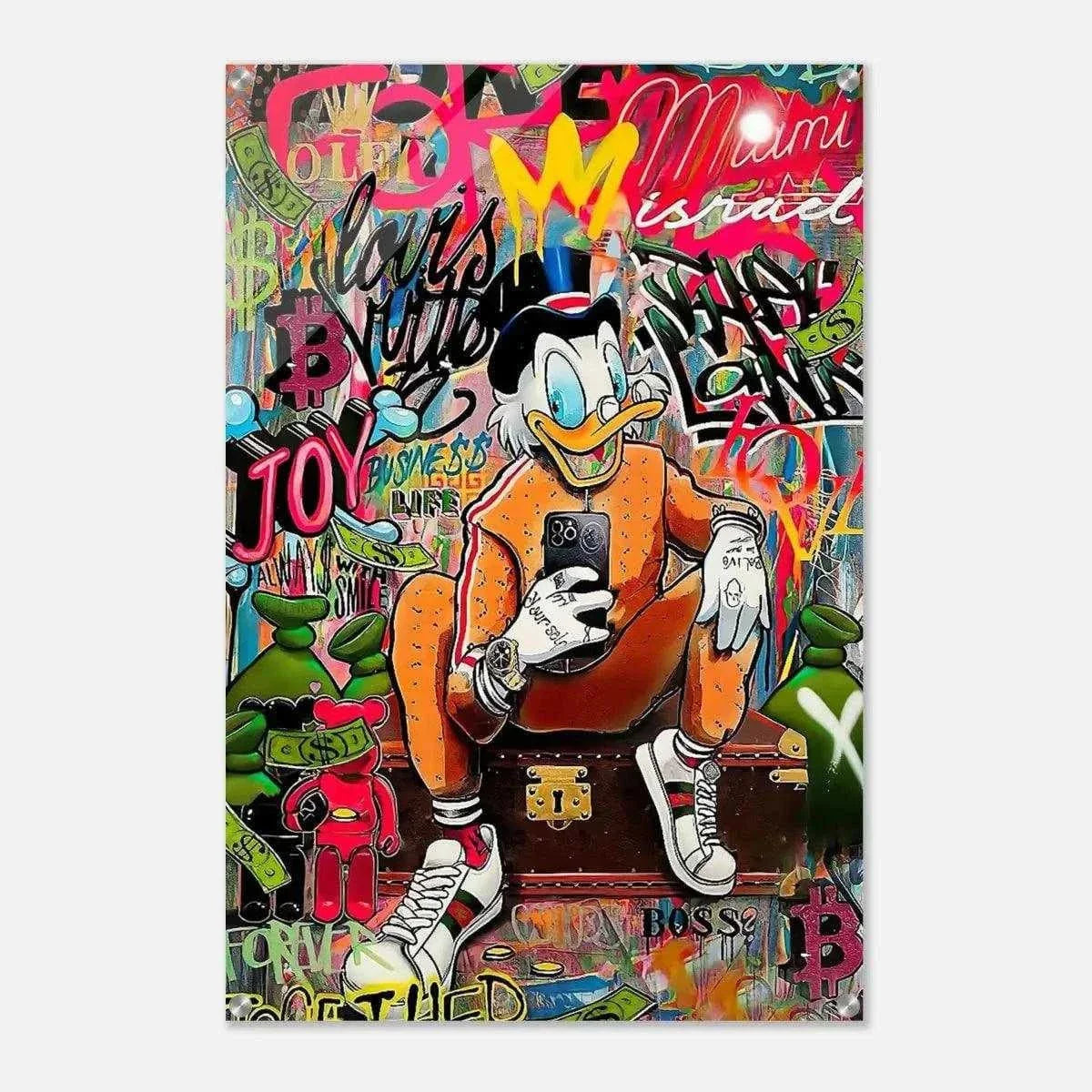 Modern Dagobert - Leinwandbild Pop Art