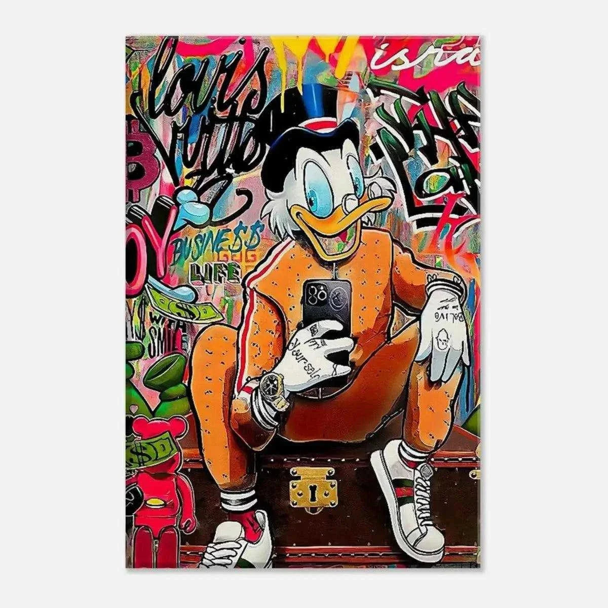 Modern Dagobert - Leinwandbild Pop Art