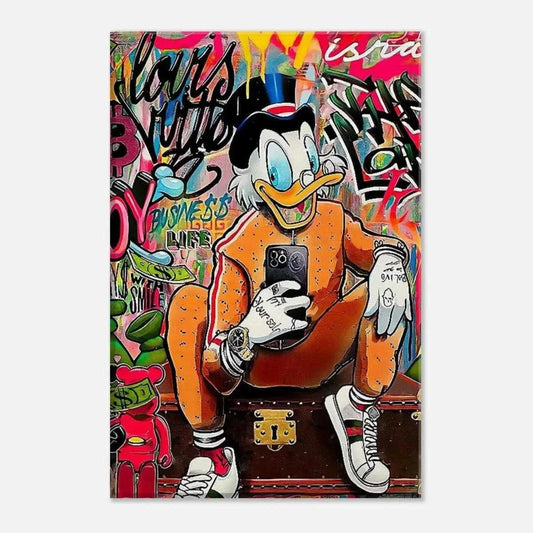 Modern Dagobert - Leinwandbild Pop Art