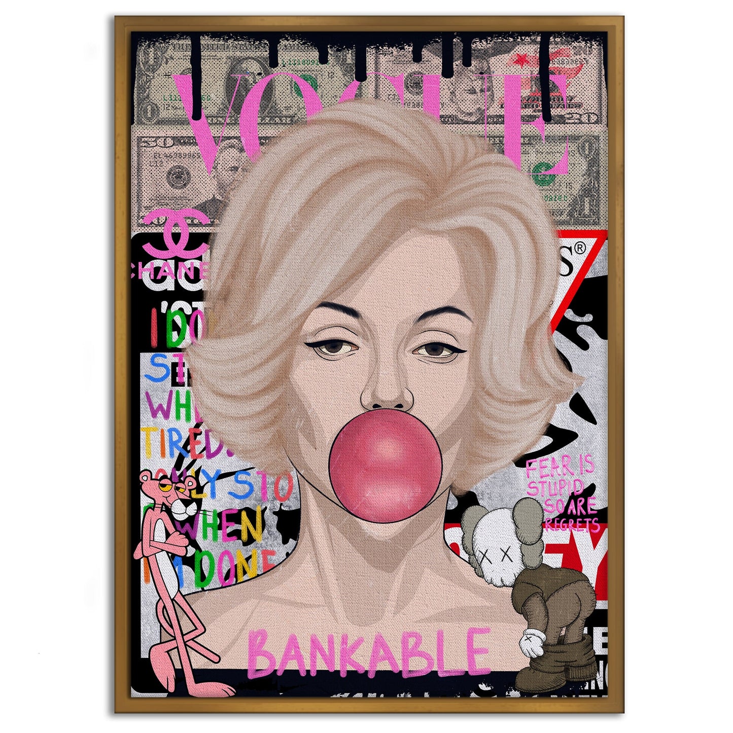 Monroe Marilyn - Leinwandbild Pop Art
