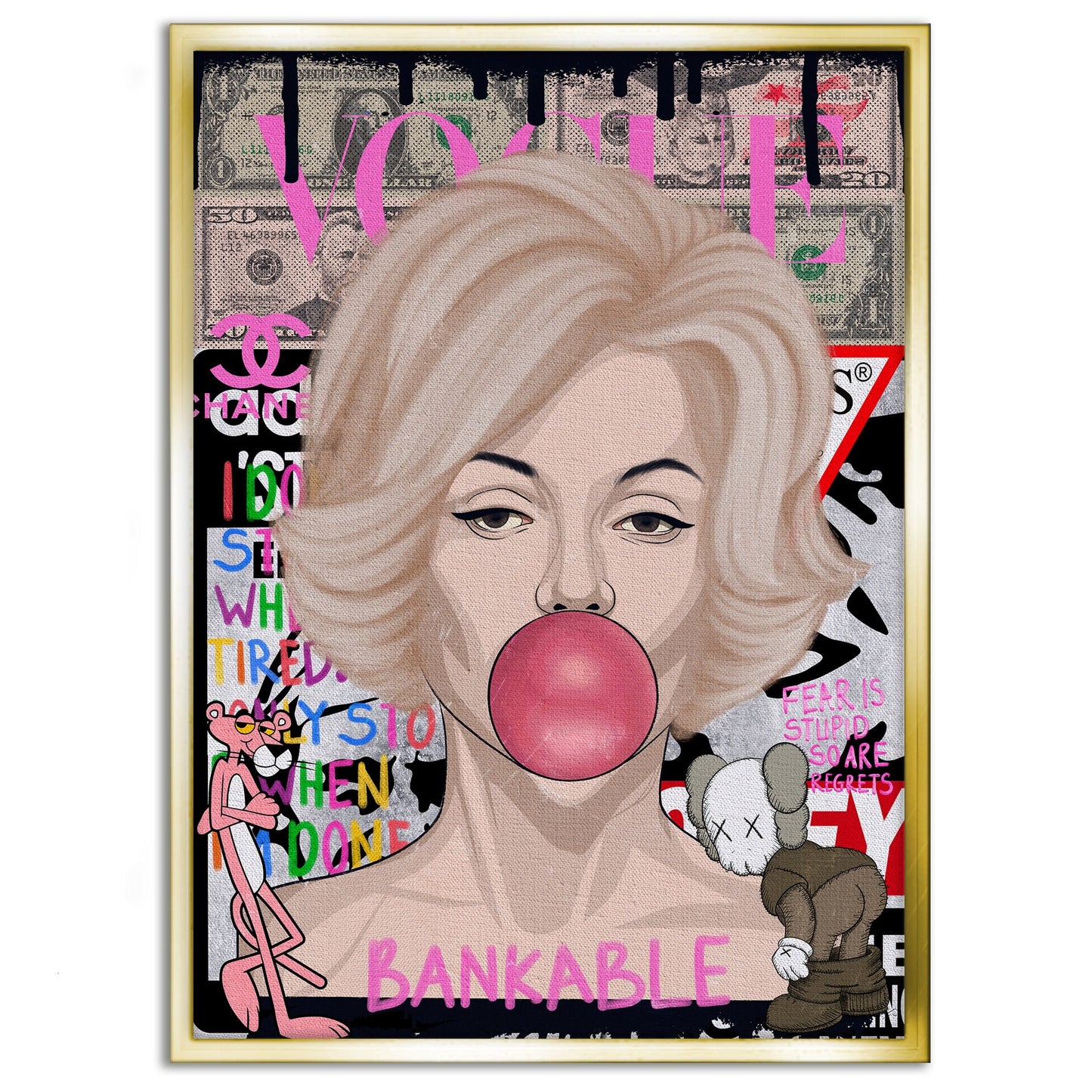 Monroe Marilyn - Leinwandbild Pop Art