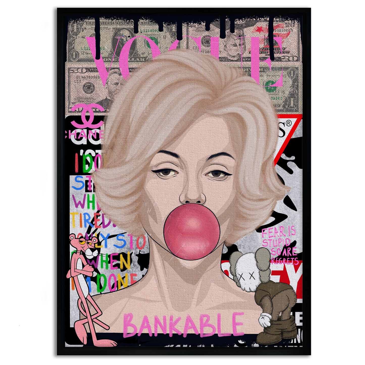 Monroe Marilyn - Leinwandbild Pop Art
