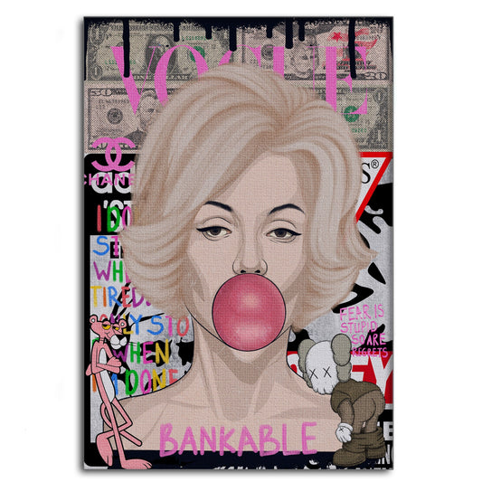Monroe Marilyn - Leinwandbild Pop Art
