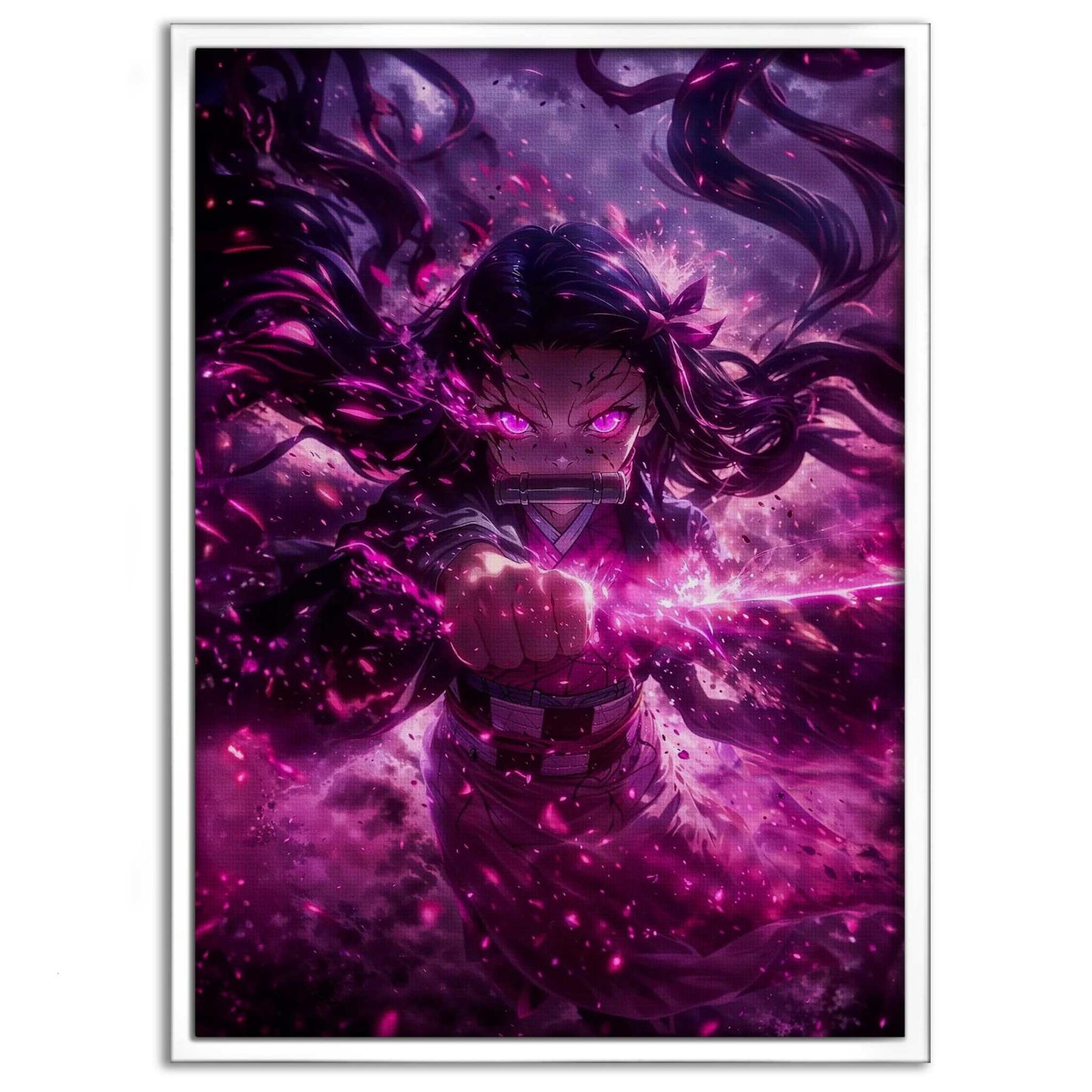 Nezuko Rage - Demon Slayer - Anime Leinwandbild