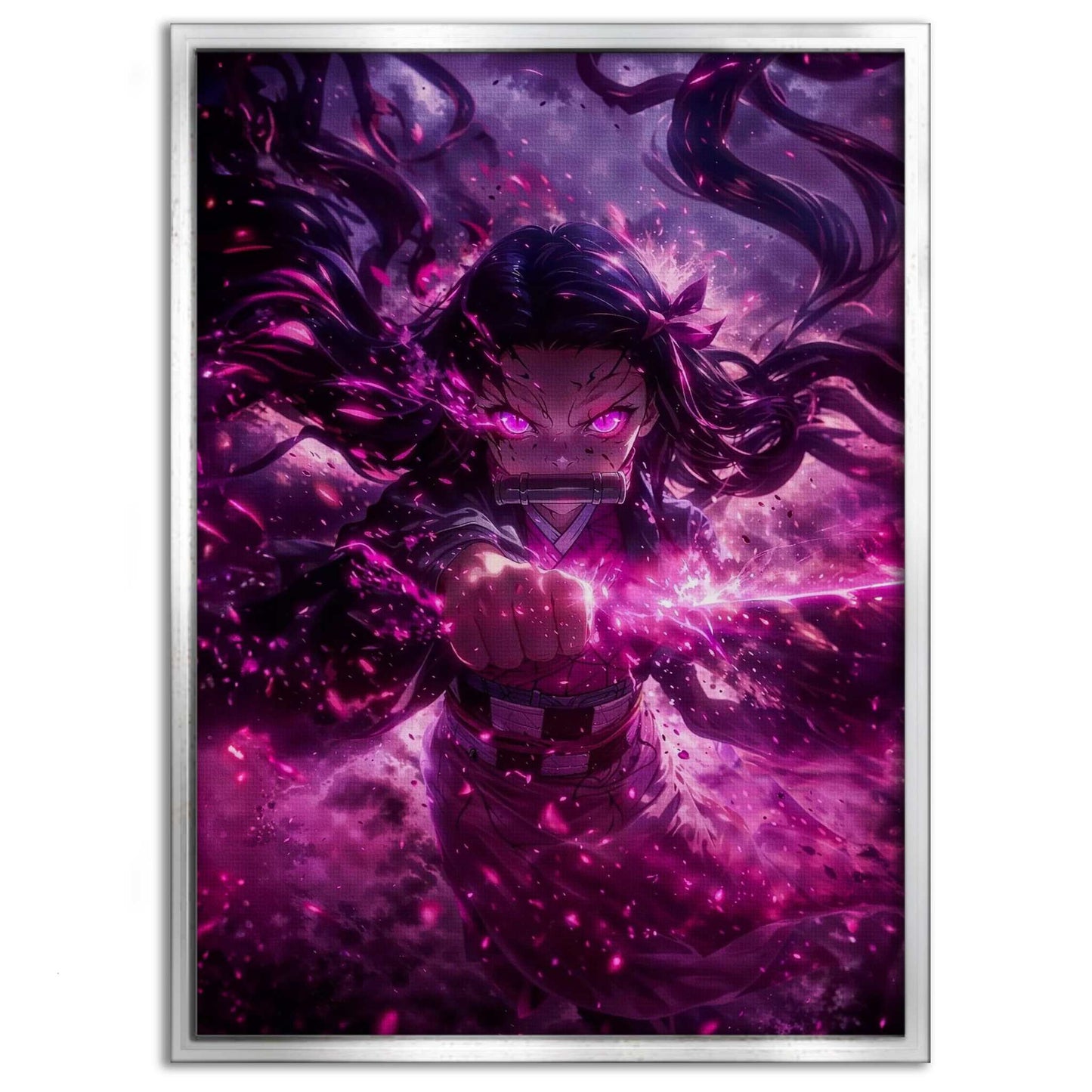 Nezuko Rage - Demon Slayer - Anime Leinwandbild