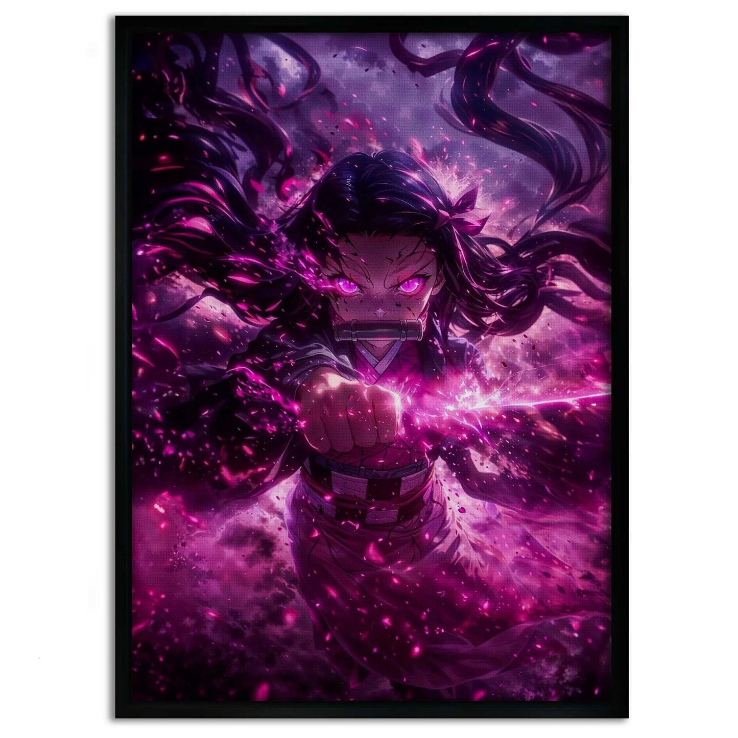 Nezuko Rage - Demon Slayer - Anime Leinwandbild