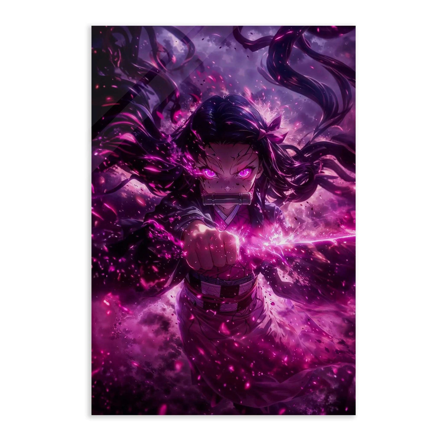 Nezuko Rage - Demon Slayer - Anime Leinwandbild