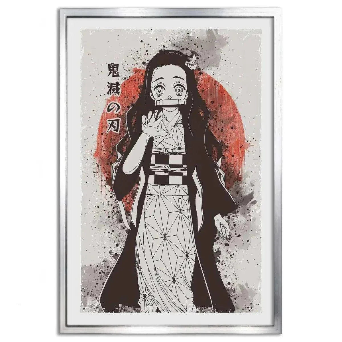 Nezuko Vintage - Demon Slayer - Anime Leinwandbild