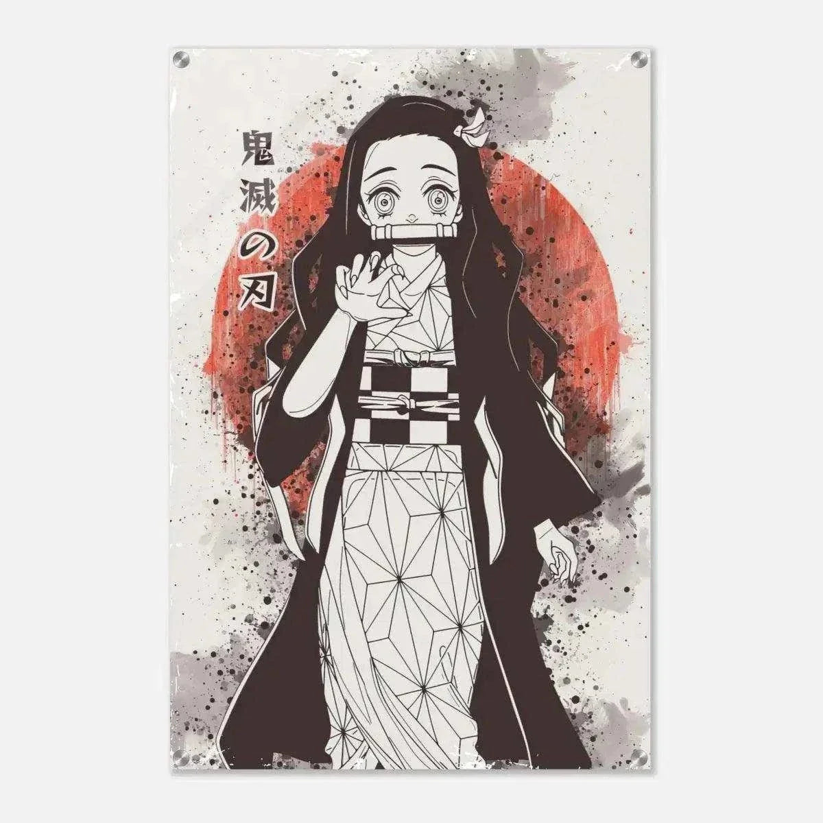 Nezuko Vintage - Demon Slayer - Anime Leinwandbild