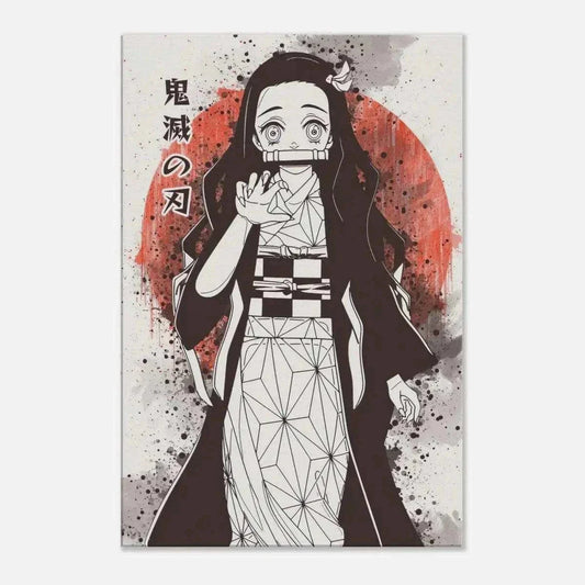 Nezuko Vintage - Demon Slayer - Anime Leinwandbild