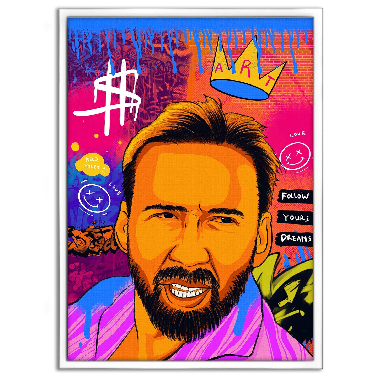 Nicolas Pedro B - Leinwandbild Pop Art