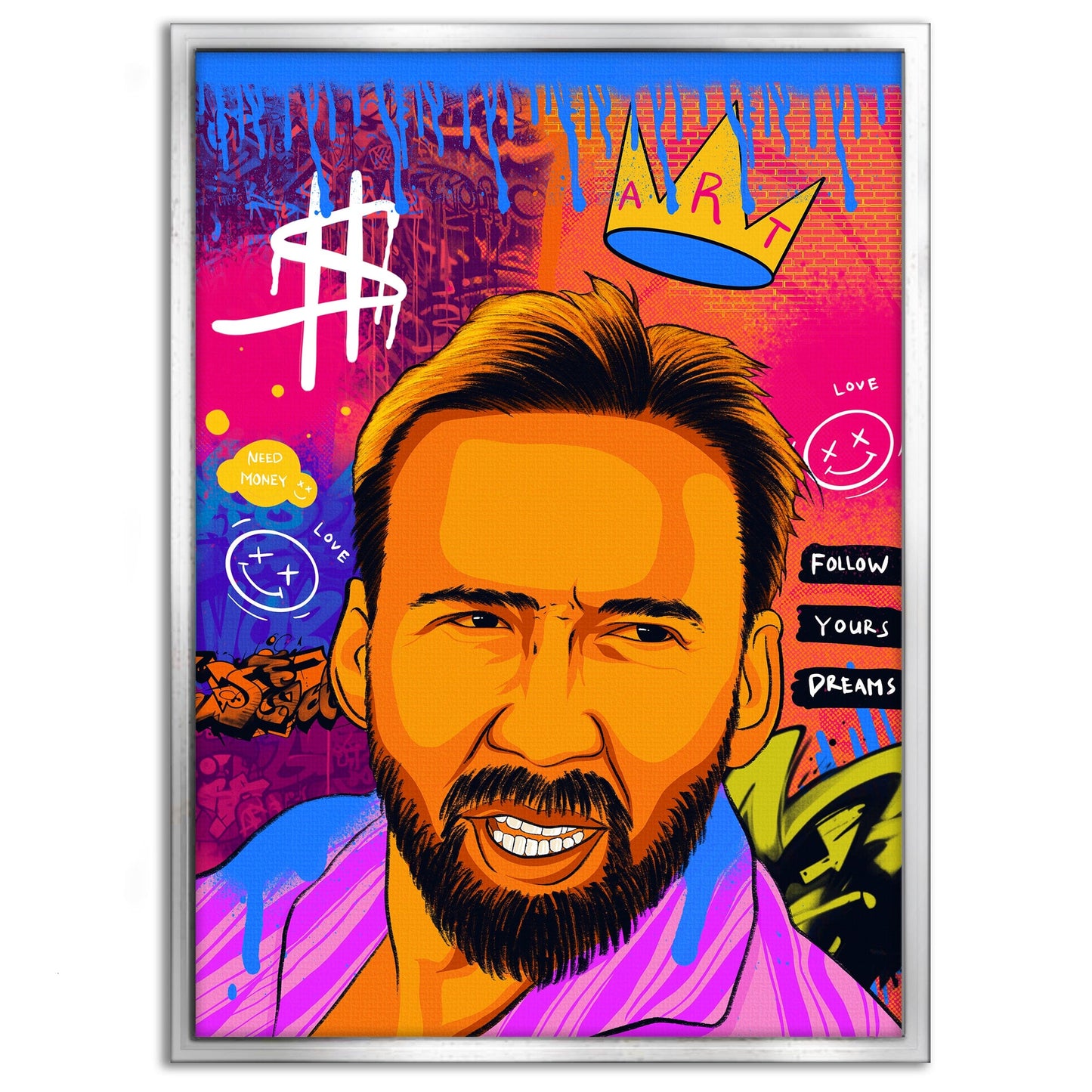 Nicolas Pedro B - Leinwandbild Pop Art