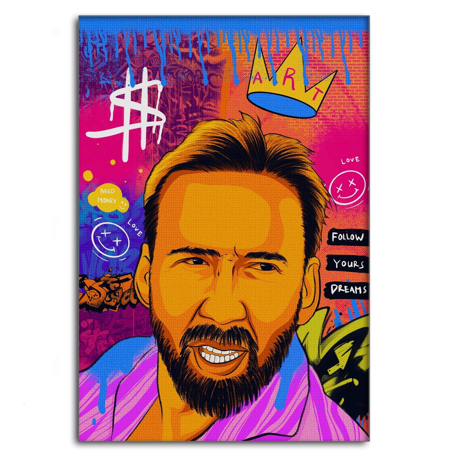 Nicolas Pedro B - Leinwandbild Pop Art