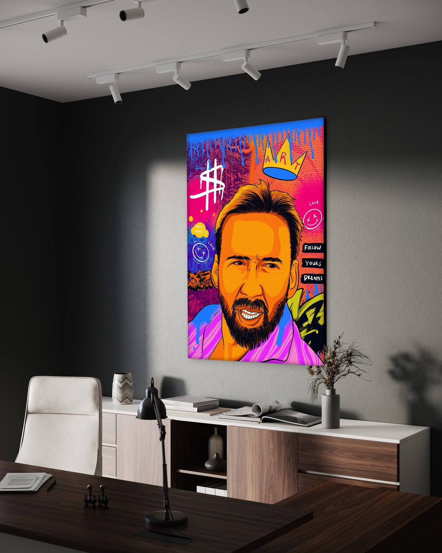 Nicolas Pedro B - Leinwandbild Pop Art