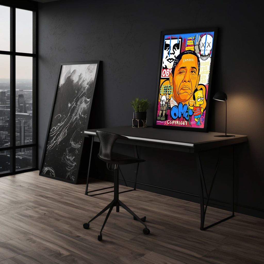 Obama - Leinwandbild Pop Art