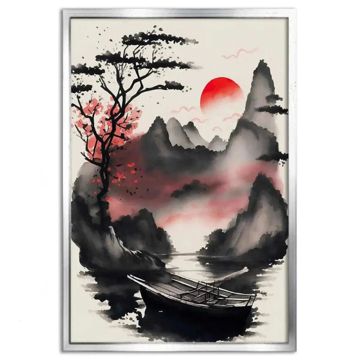 Red Morning - Leinwandbild Japanisch