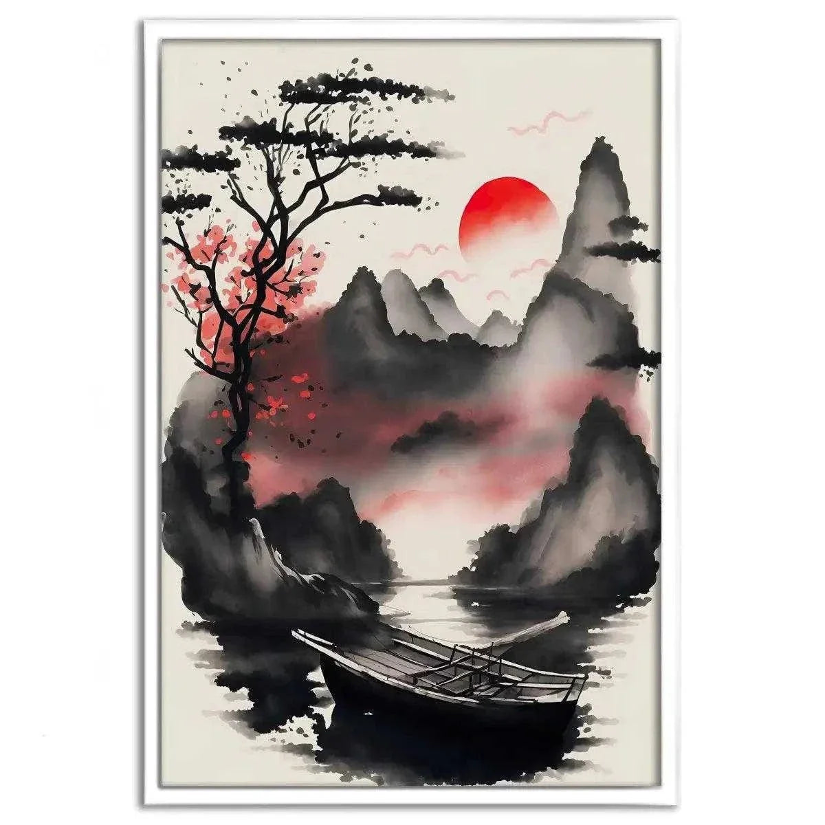Red Morning - Leinwandbild Japanisch