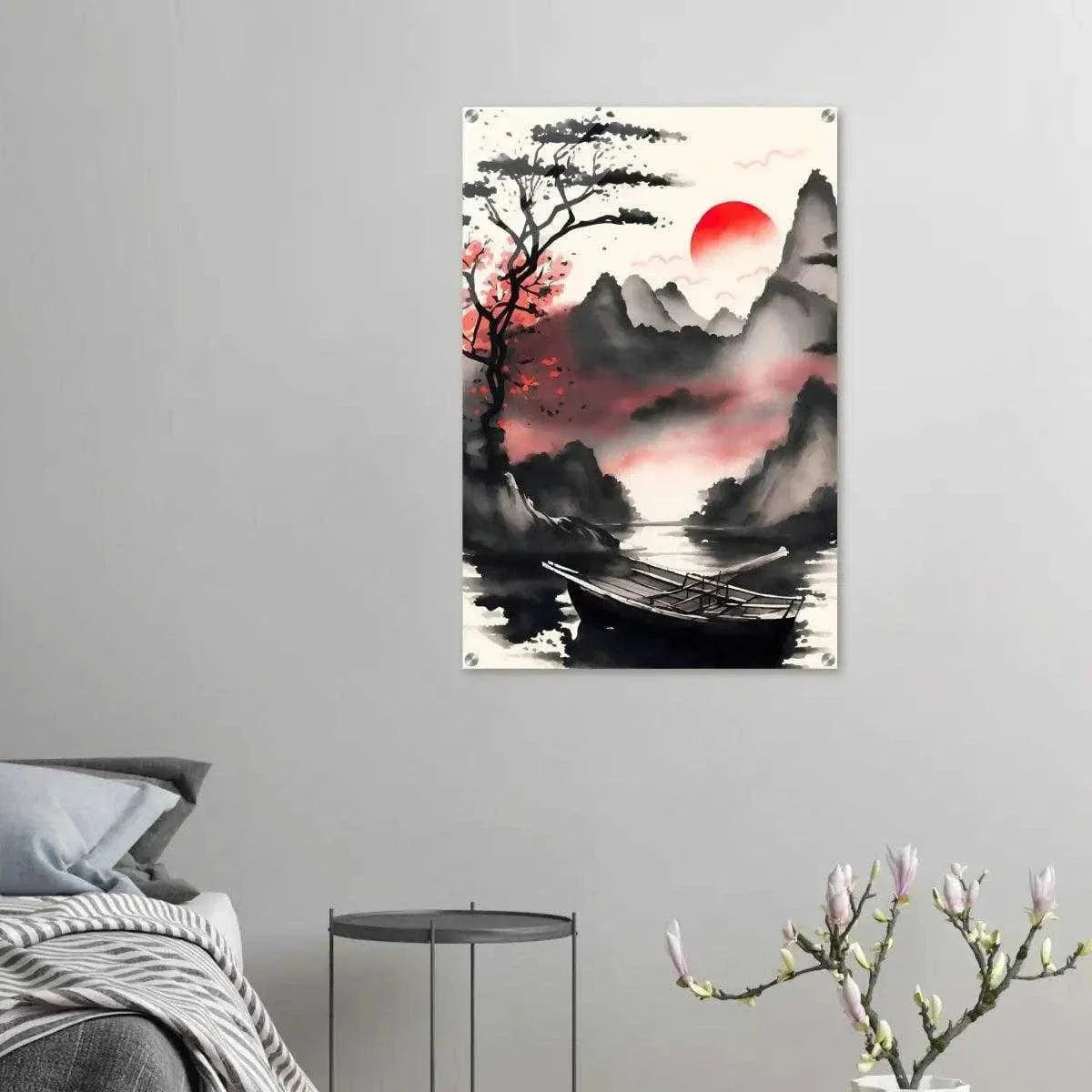 Red Morning - Leinwandbild Japanisch