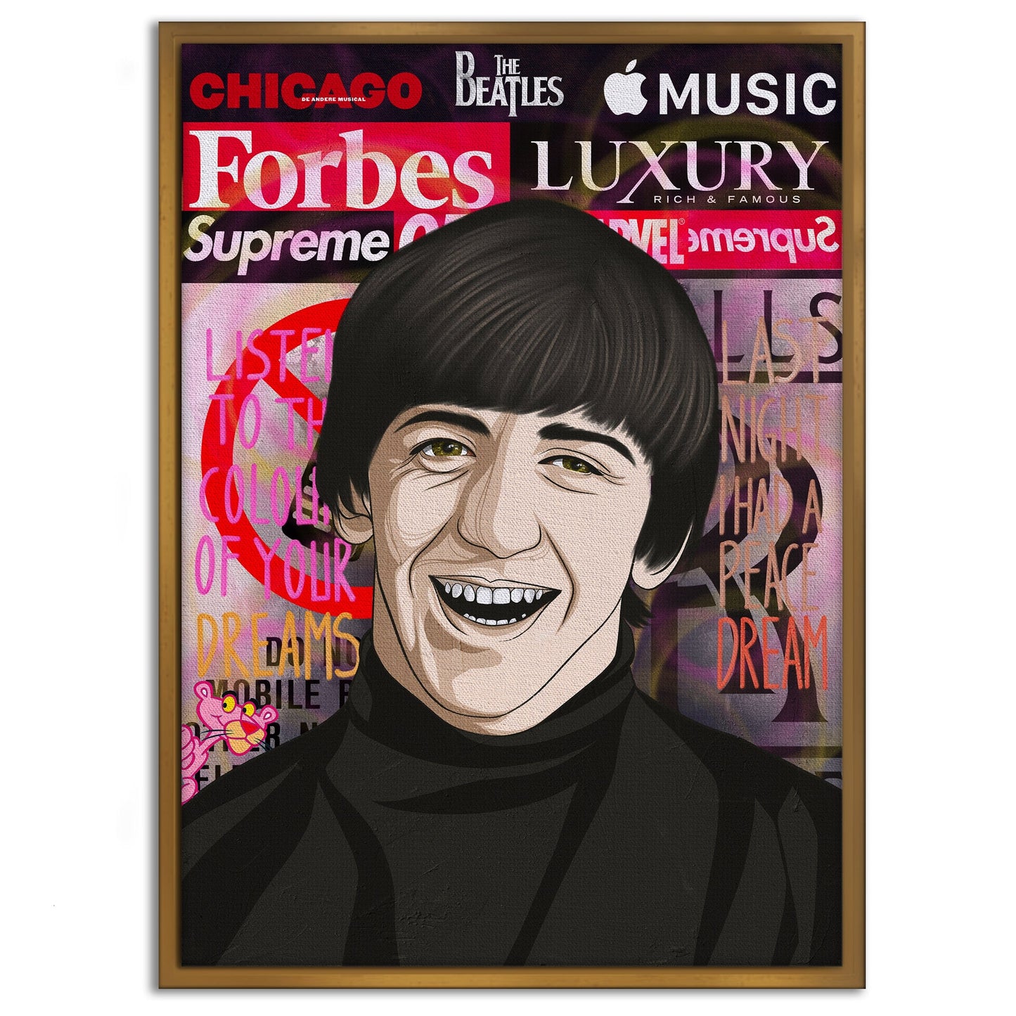 Ringo Starr - Leinwandbild Pop Art