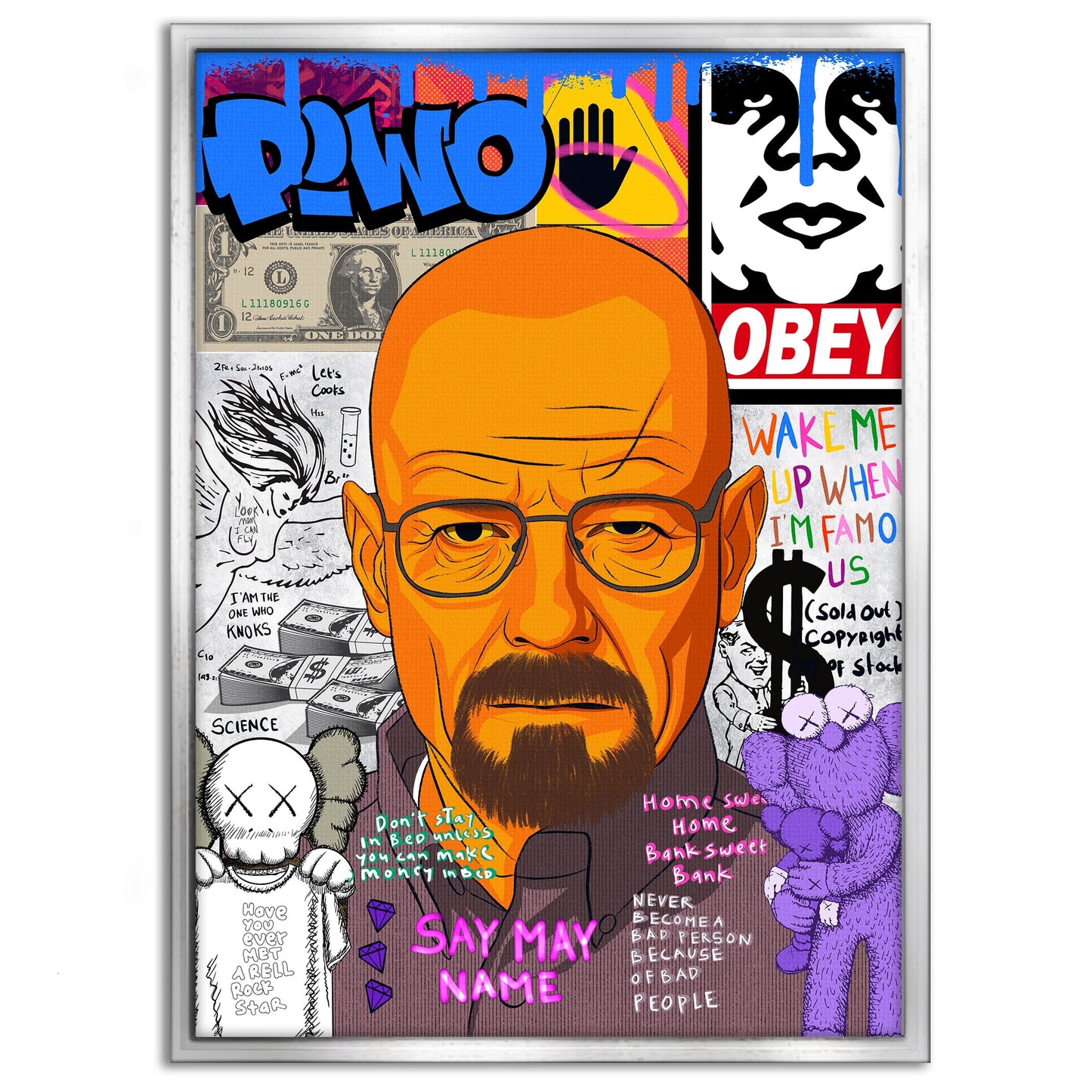 Say my Name Walter - Leinwandbild Pop Art