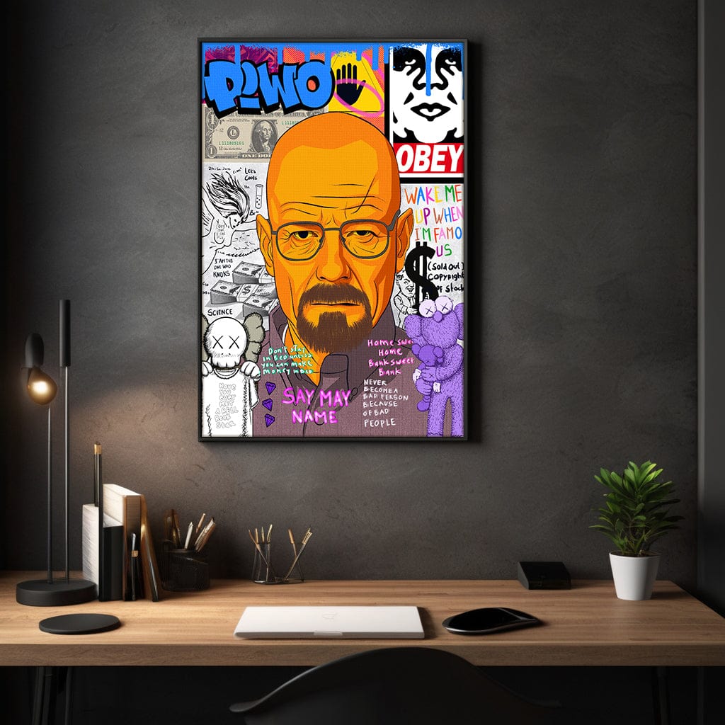 Say my Name Walter - Leinwandbild Pop Art