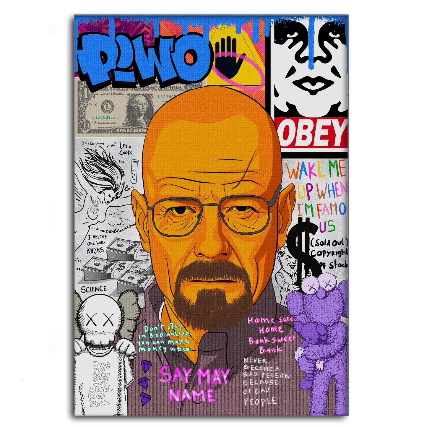 Say my Name Walter - Leinwandbild Pop Art
