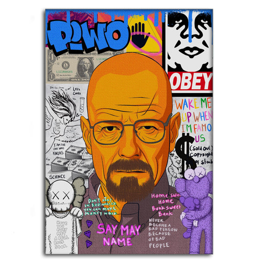 Say my Name Walter - Leinwandbild Pop Art