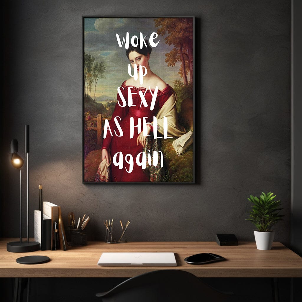 Sexy as hell - Leinwandbild Quotes
