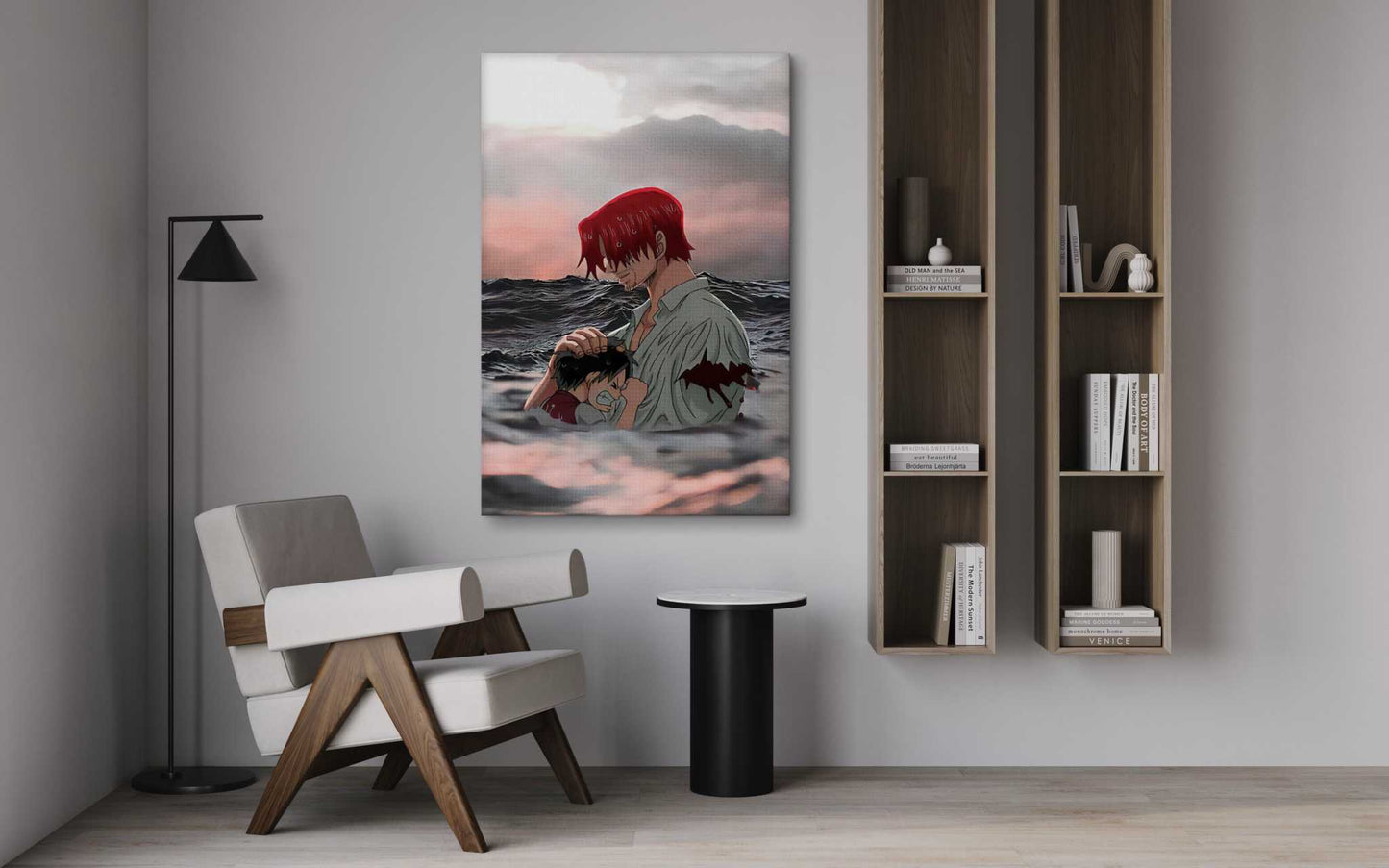 Shanks & Luffy - One Piece - Anime Leinwandbild