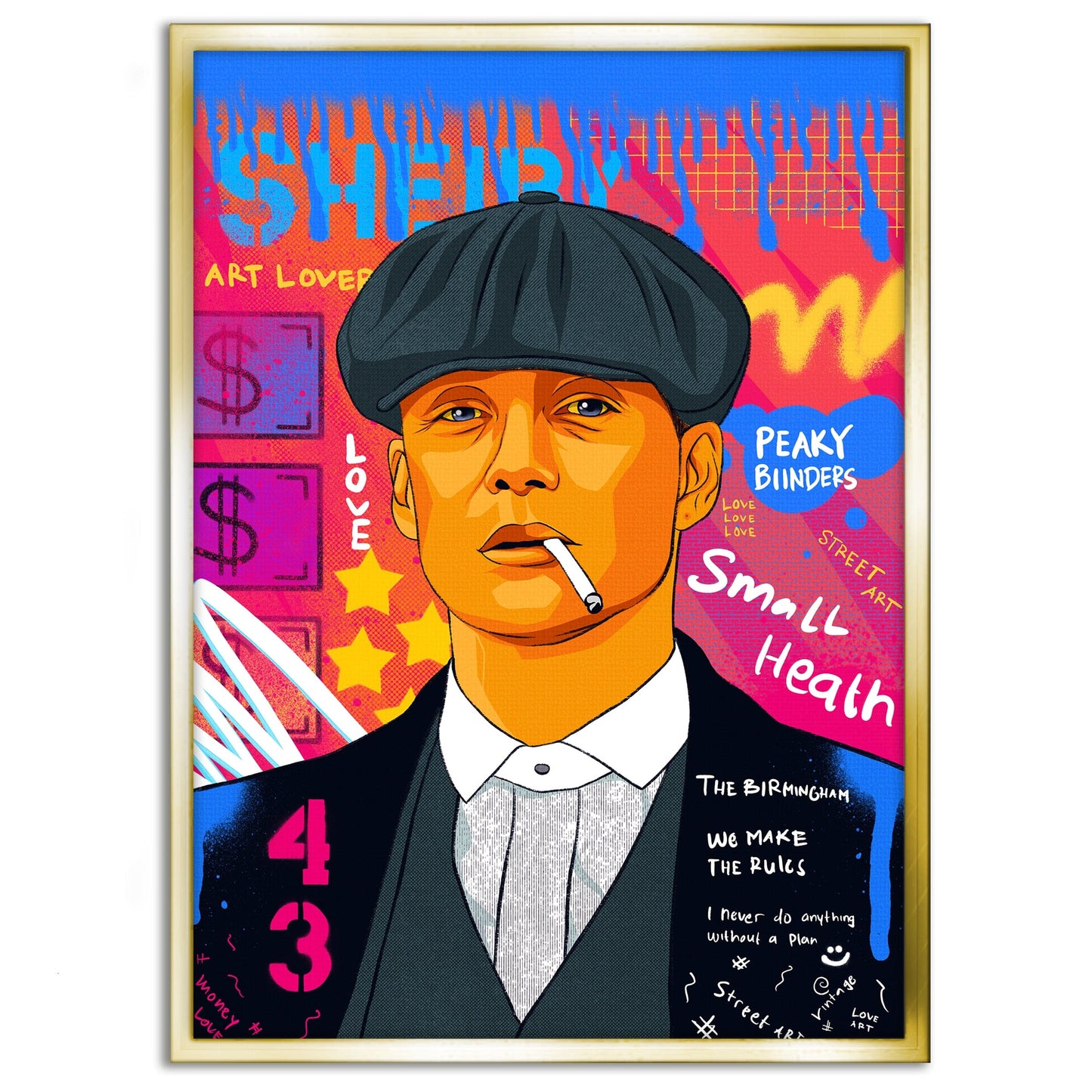 Shelby - Leinwandbild Pop Art