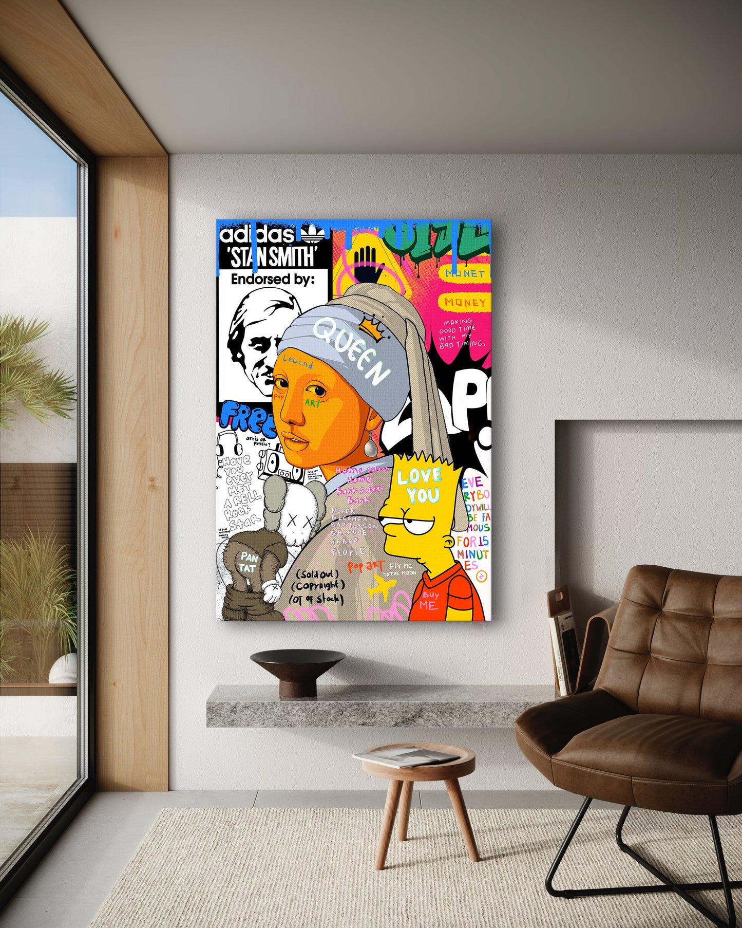 Showtime Pearl - Leinwandbild Pop Art