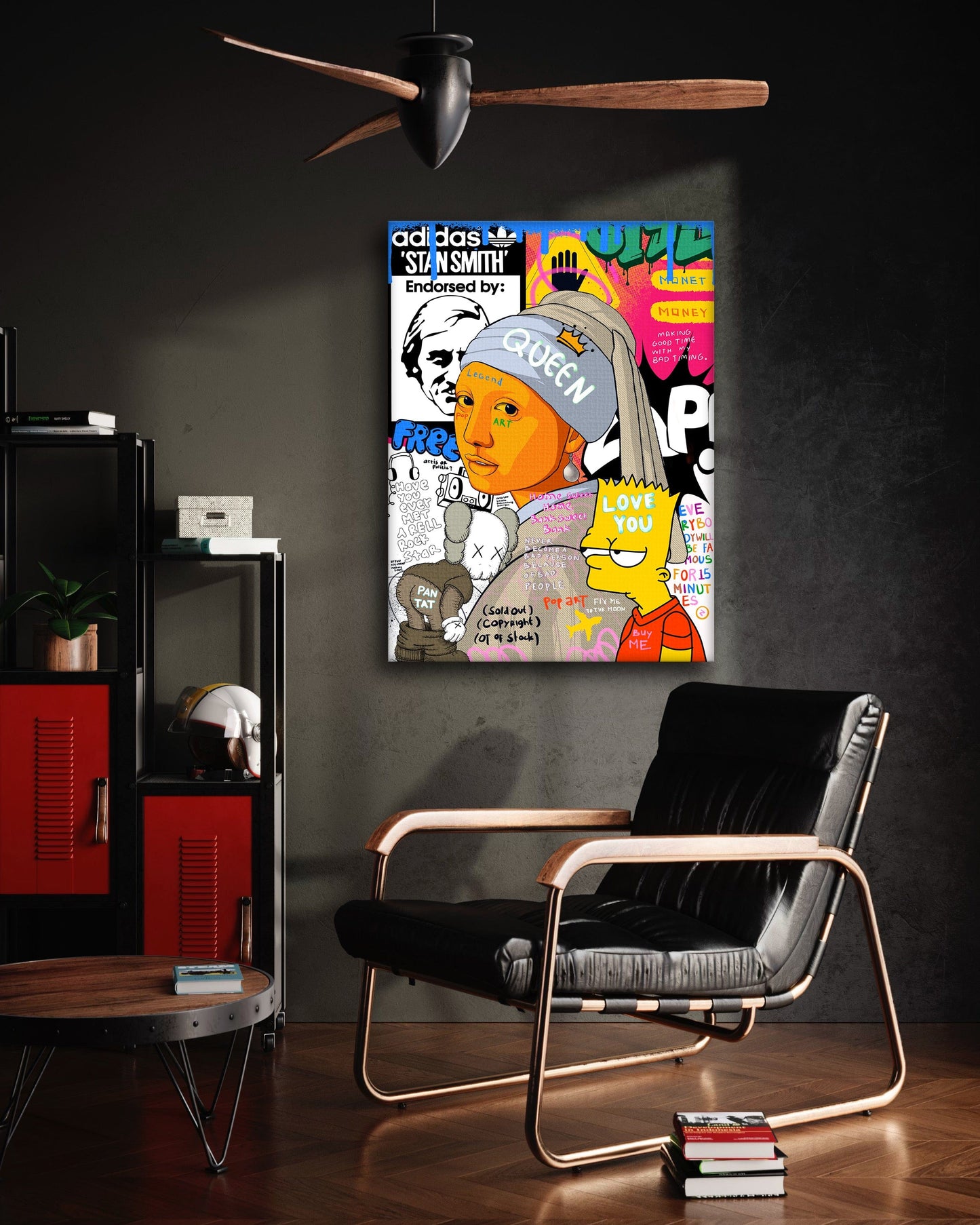 Showtime Pearl - Leinwandbild Pop Art