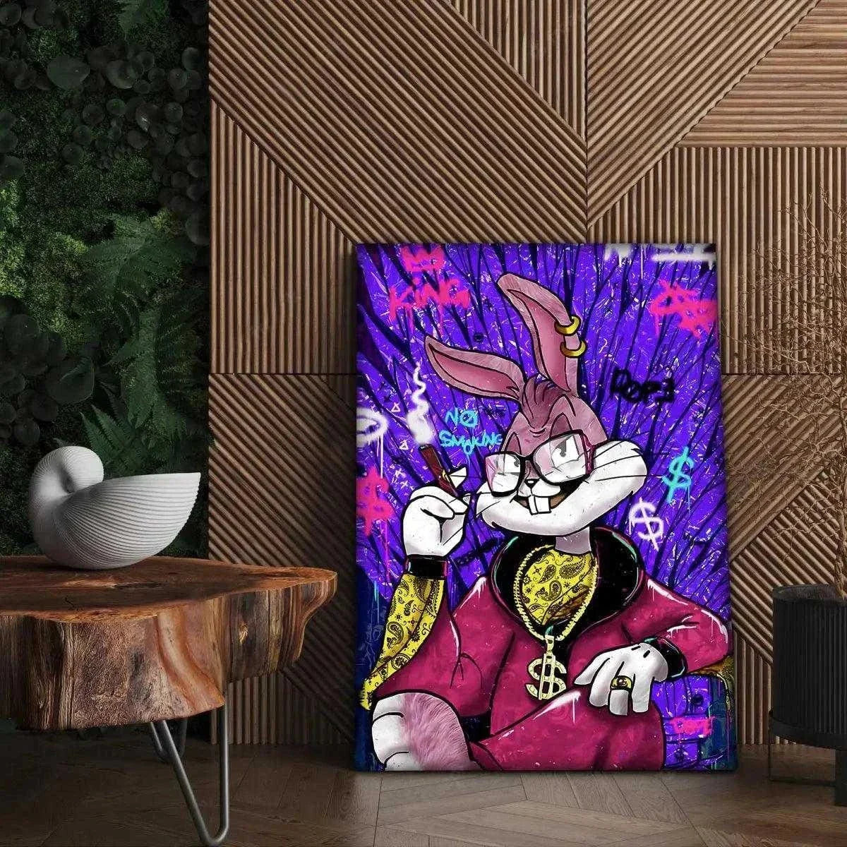 Smoking Bugs - Leinwandbild Pop Art