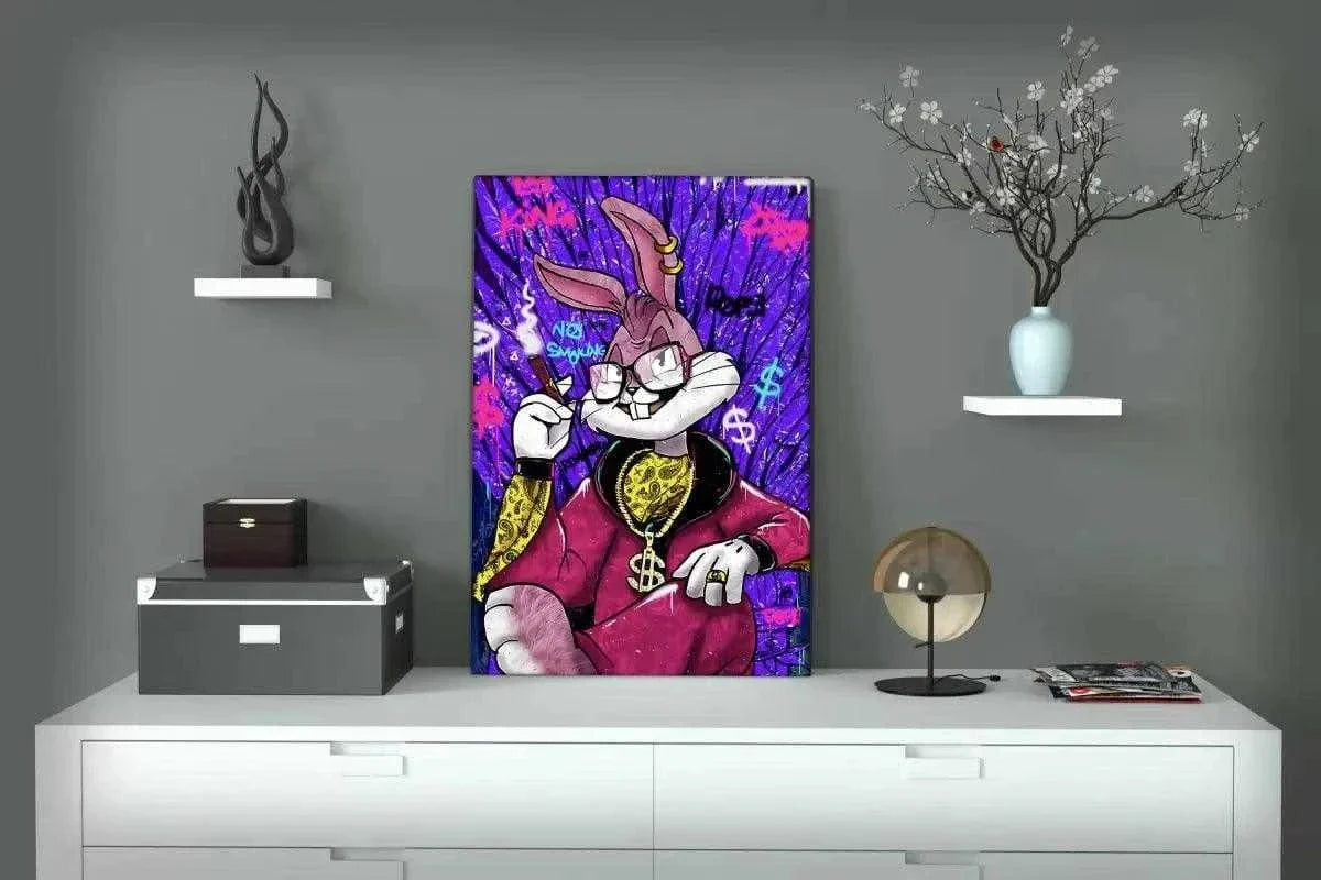 Smoking Bugs - Leinwandbild Pop Art
