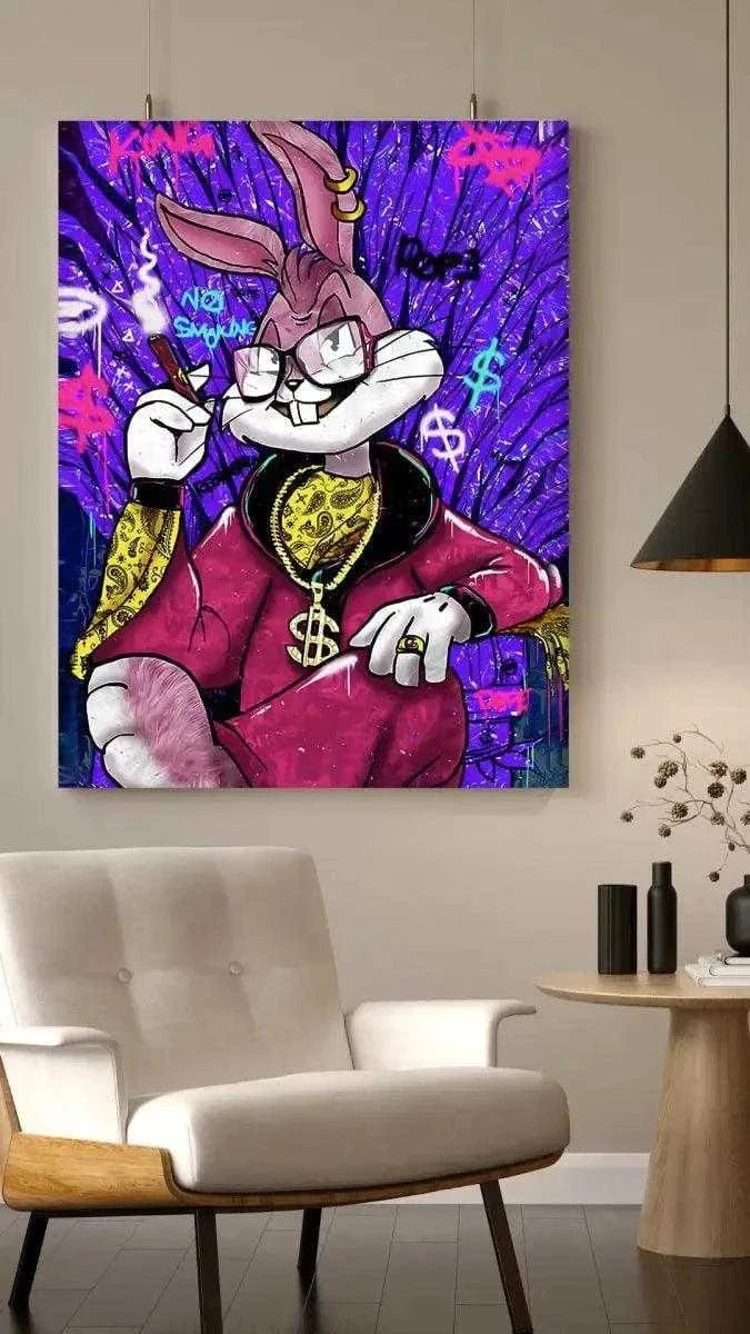 Smoking Bugs - Leinwandbild Pop Art