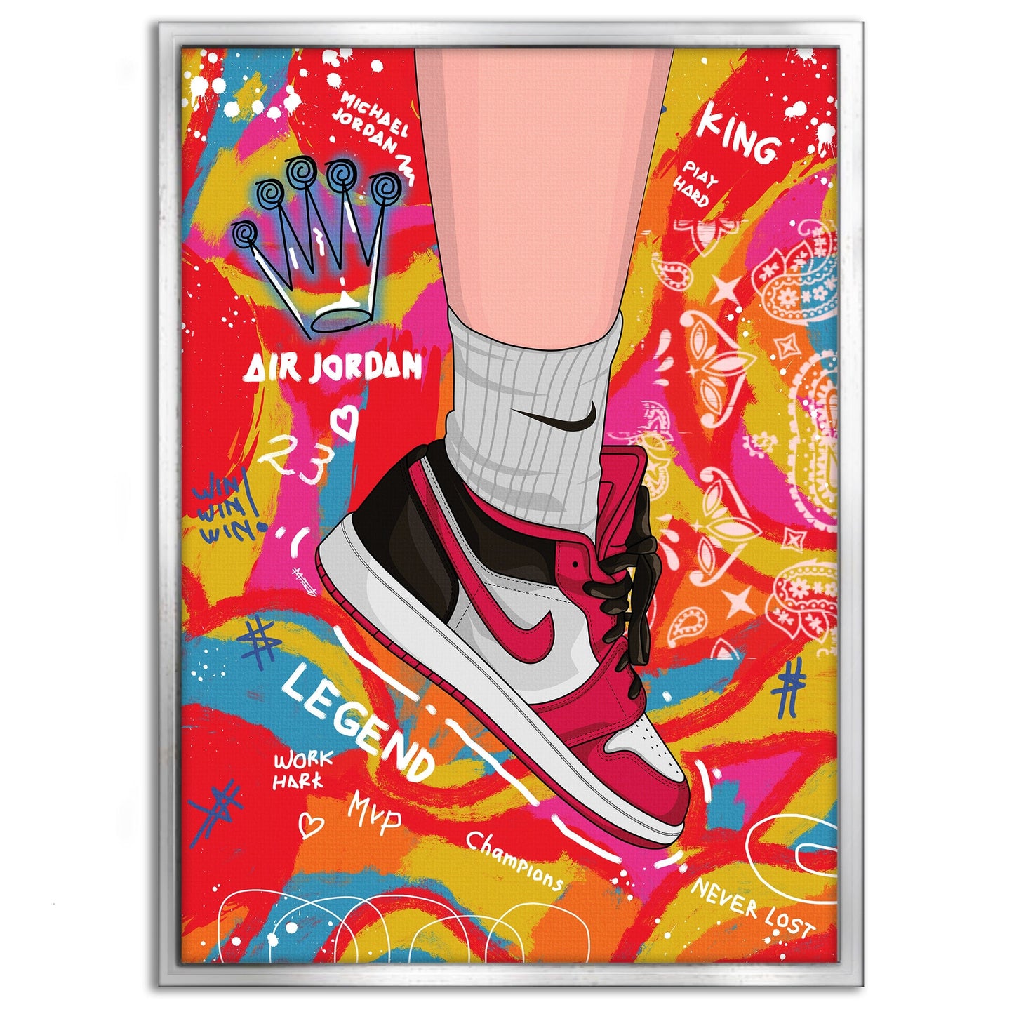 Sneakers Pop Art - Leinwandbild Pop Art