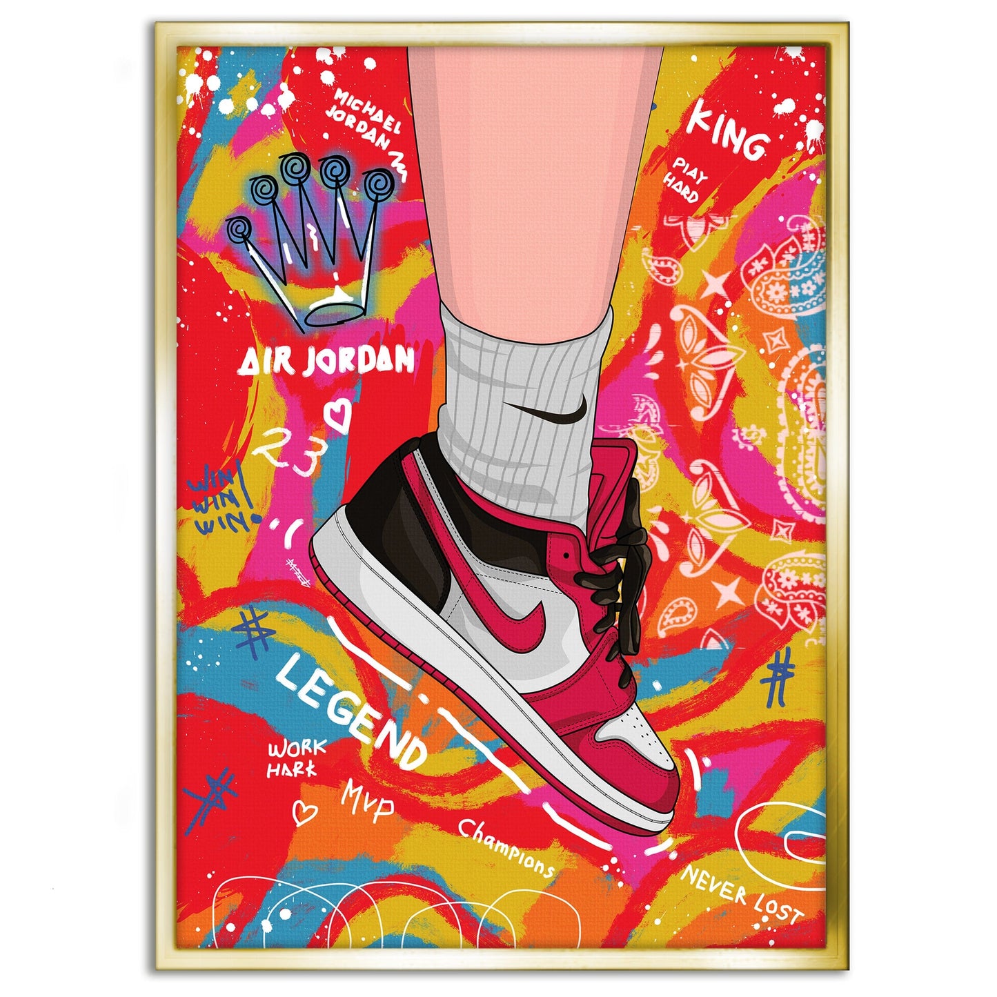 Sneakers Pop Art - Leinwandbild Pop Art