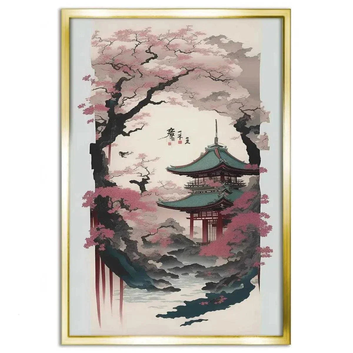 Spring in Japan - Leinwandbild Japanisch