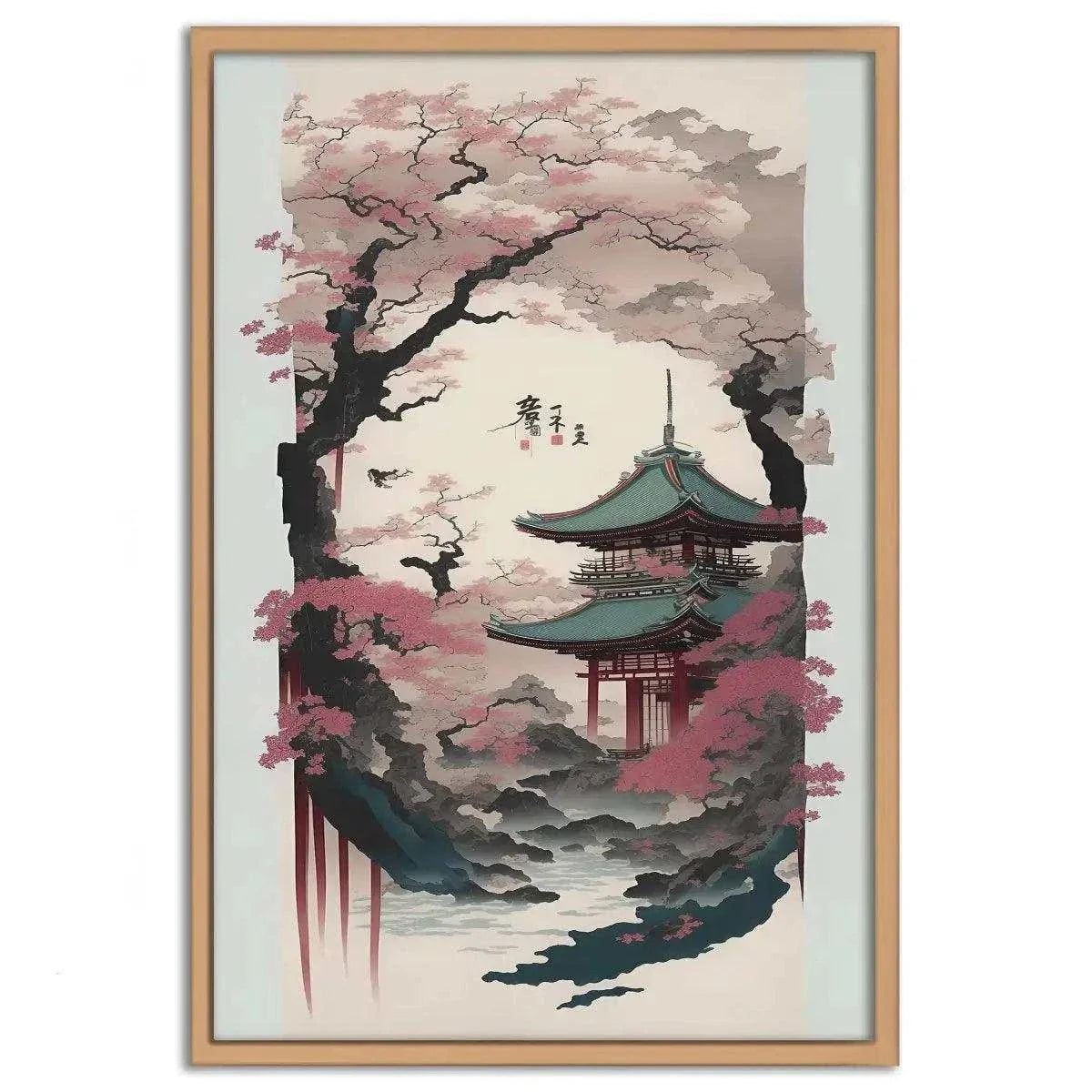 Spring in Japan - Leinwandbild Japanisch