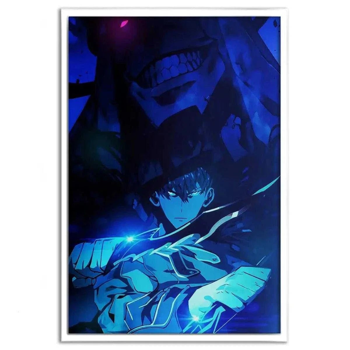 Sung Jinwoo Blue - Solo Leveling - Anime Leinwandbild