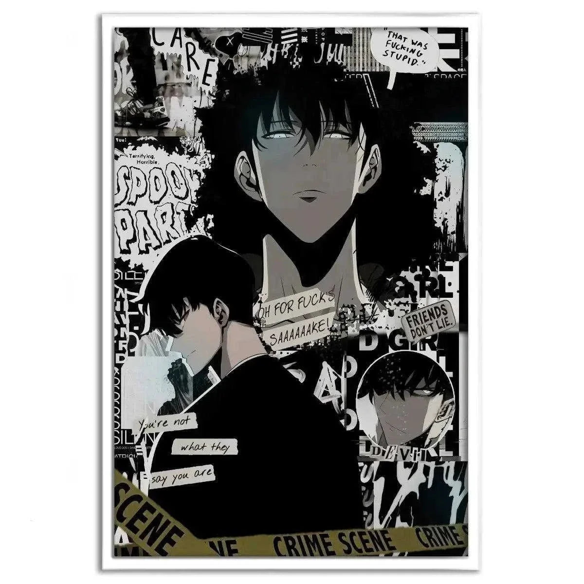 Sung Jinwoo Manga Style - Solo Leveling - Anime Leinwandbild