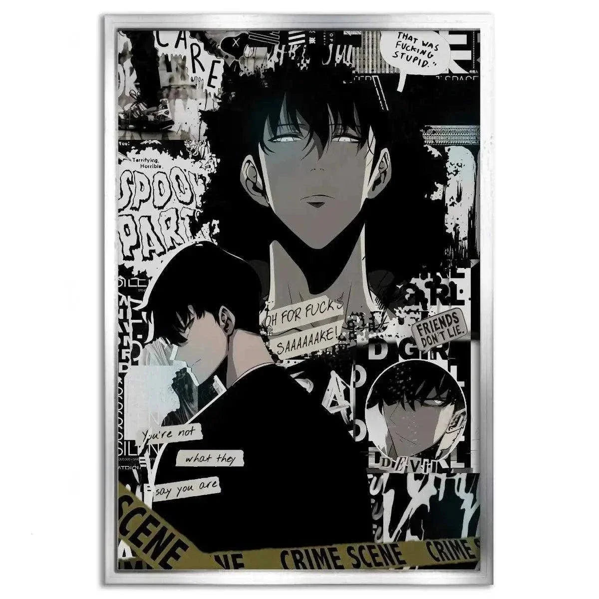 Sung Jinwoo Manga Style - Solo Leveling - Anime Leinwandbild