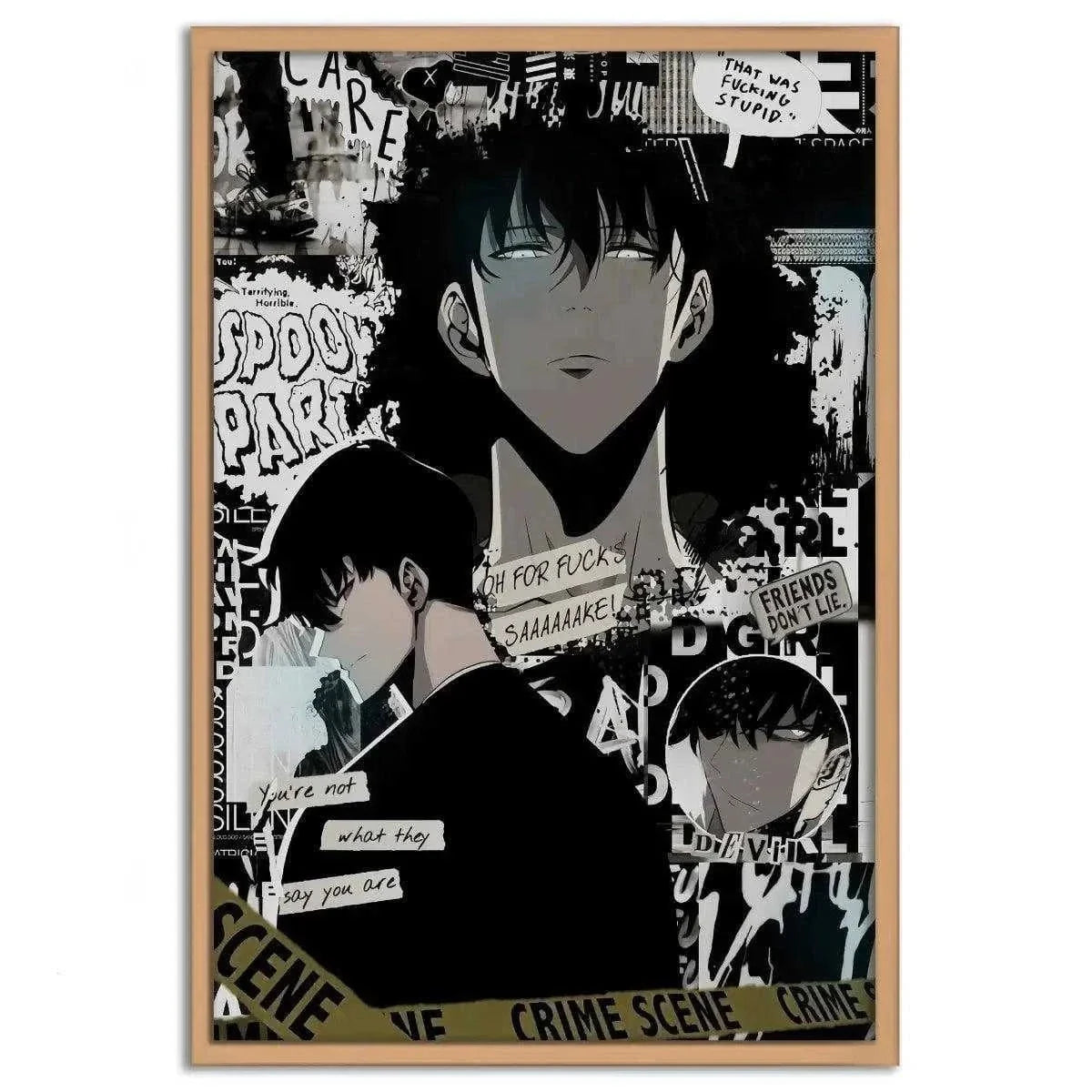 Sung Jinwoo Manga Style - Solo Leveling - Anime Leinwandbild
