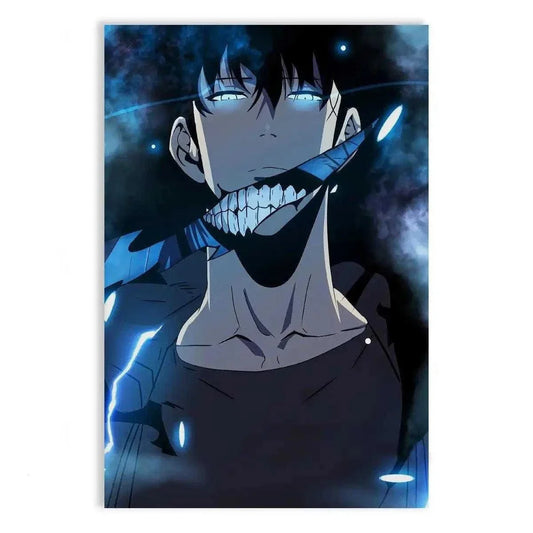 Sung Jinwoo Smile - Solo Leveling - Anime Leinwandbild