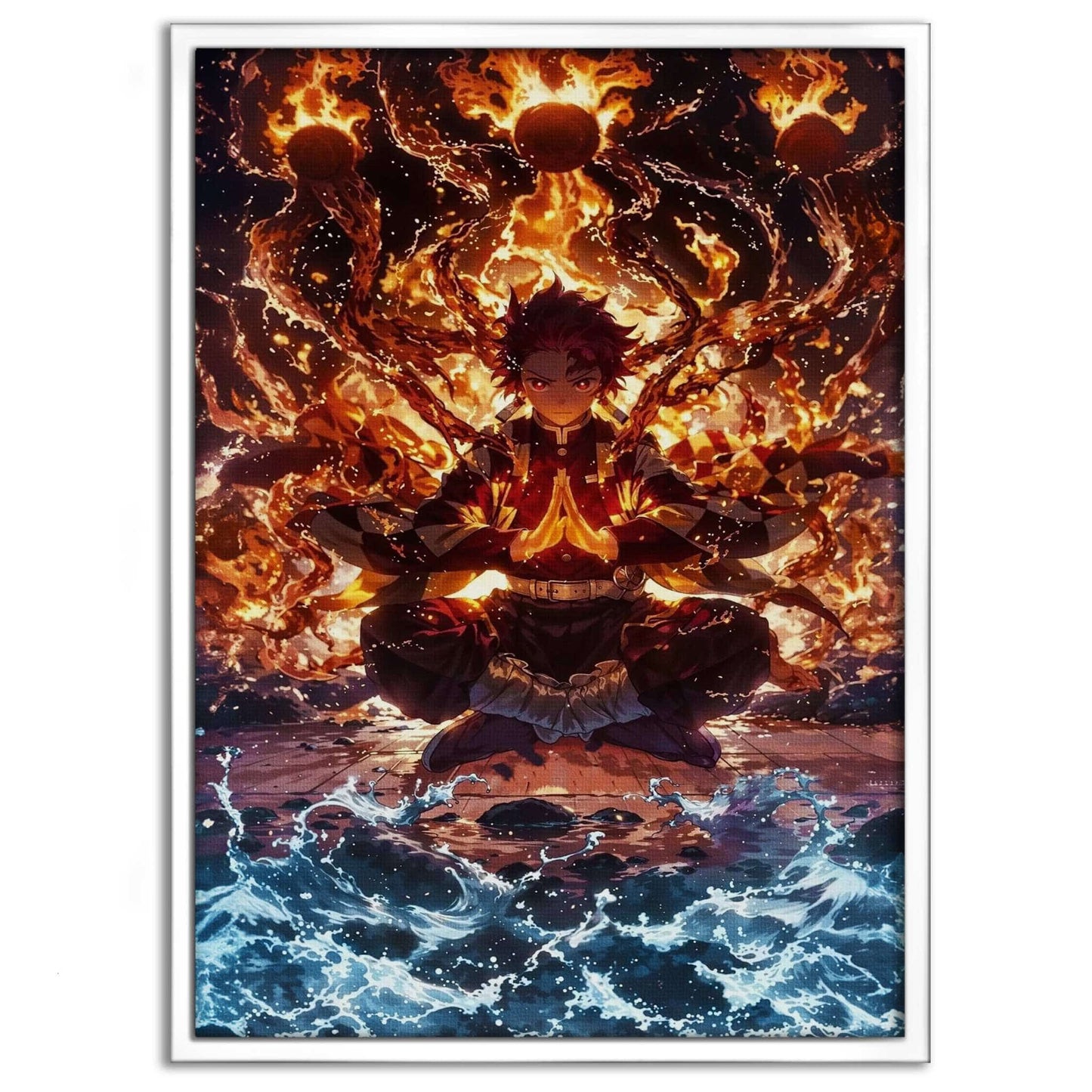 Tanjiro Meditation - Demon Slayer - Anime Leinwandbild
