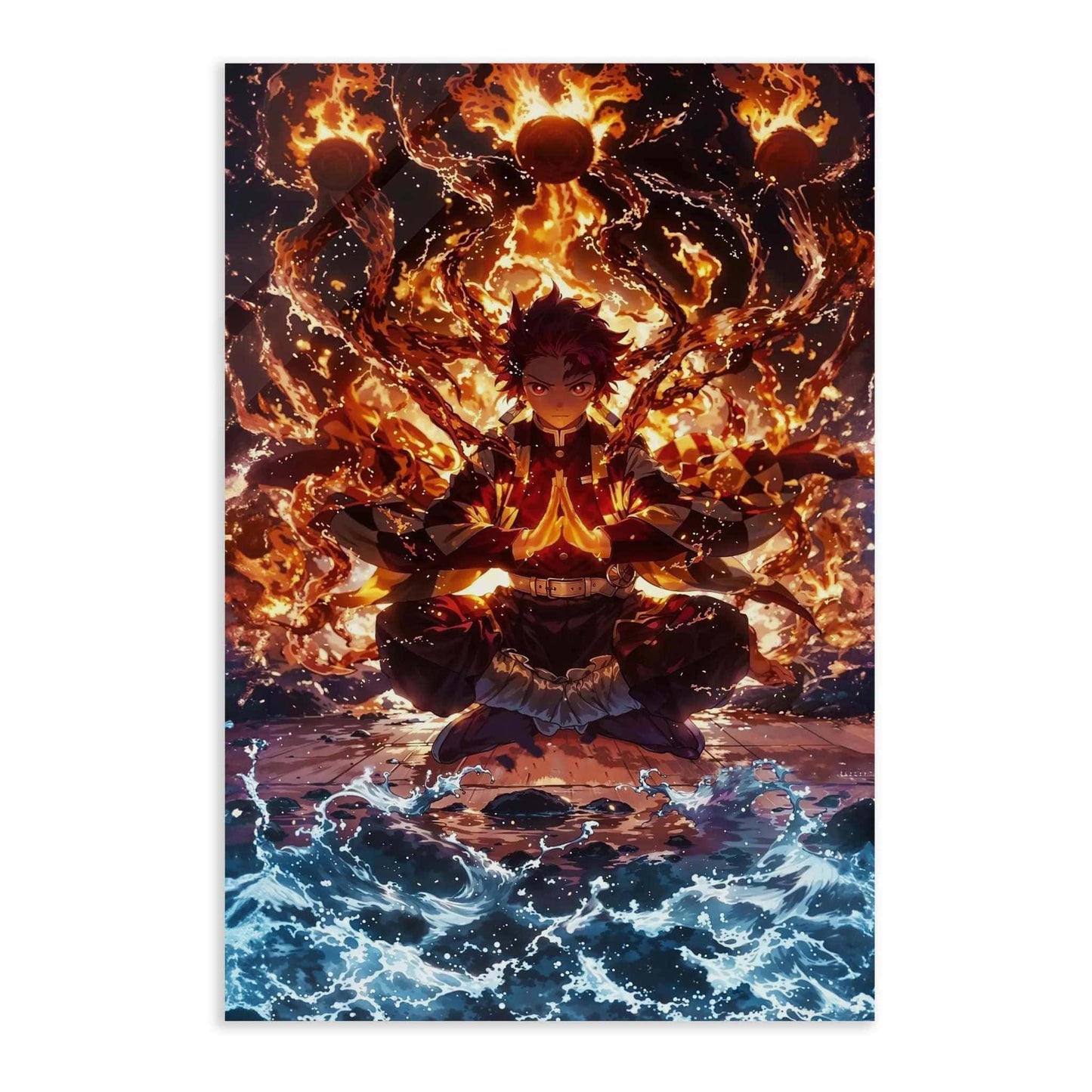 Tanjiro Meditation - Demon Slayer - Anime Leinwandbild